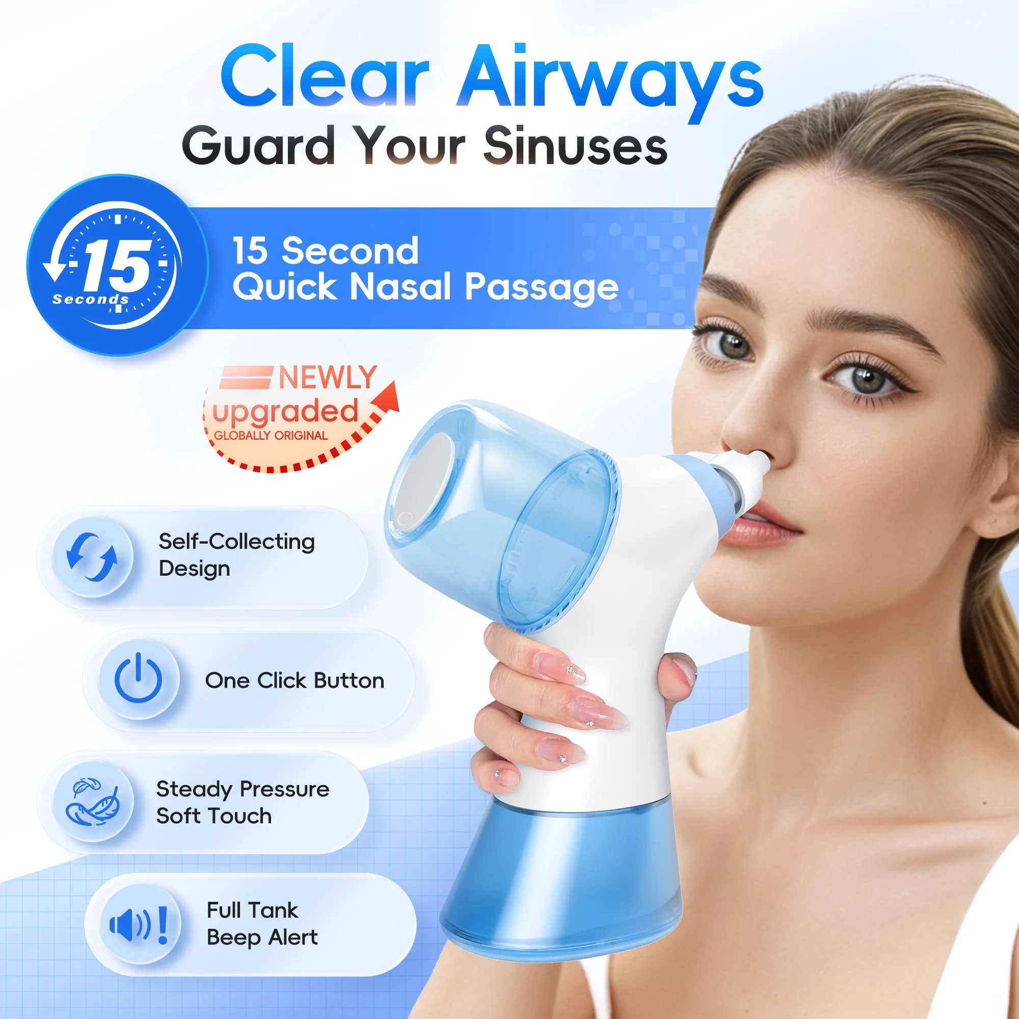 نظام غسيل الأنف مع خزان مياه و - مراجعة Nasal Aspirator وسعره
